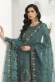 Salwar Kameez Georgette with Embroidered in Green