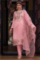 Salwar Kameez in Pink Silk