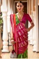 Multicolor Patola silk Saree with Printed