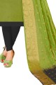 Embroidered Green Silk Salwar Kameez