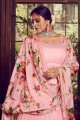 Pink Shimmer Printed Wedding Lehenga Choli with Dupatta