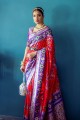 Zari Saree in Red Silk