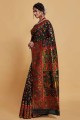 Silk Black Saree Weaving with Blouse