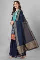 Sharara Suit in Silk Multi  with Weaving