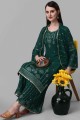 Georgette Embroidered Pakistani Suit in Teal
