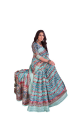 Chanderi silk Digital print Multicolor Saree with Blouse