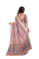 Saree Chanderi silk in Multicolor with Digital print