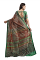 Digital print Saree in Silk Multicolor with Blouse