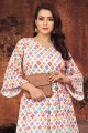 Multicolor Gown Dress in Printed Chinon chiffon