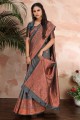 Grey Weaving Banarasi silk Banarasi Saree