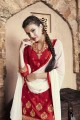 Divine red Cotton Patiala Suit