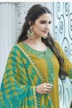 Attractive yellow Cotton Patiala Suit