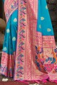 Silk Weaving Saree in Blue