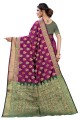Silk Weaving Saree in Purple with Blouse