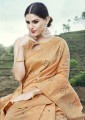 Beautiful Peach Silk saree