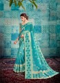 Latest Blue Tussar silk saree