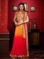Embroidered Chiffon Multicolor Saree with Blouse