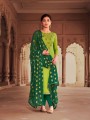 Light green Silk Churidar Suit