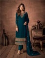 Rama green Georgette Straight Pant Suit