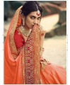 Admirable Orange Silk saree