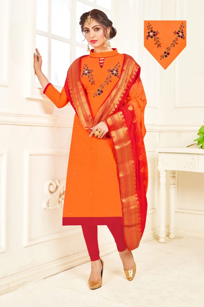 Cotton Churidar Suit buy online