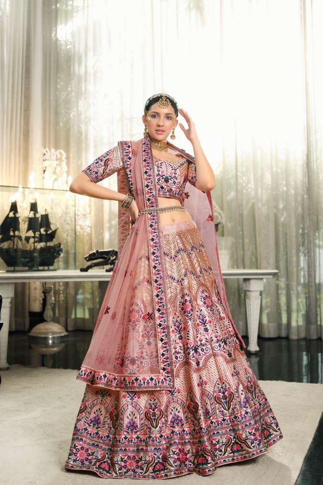 Peach chaniya choli discount