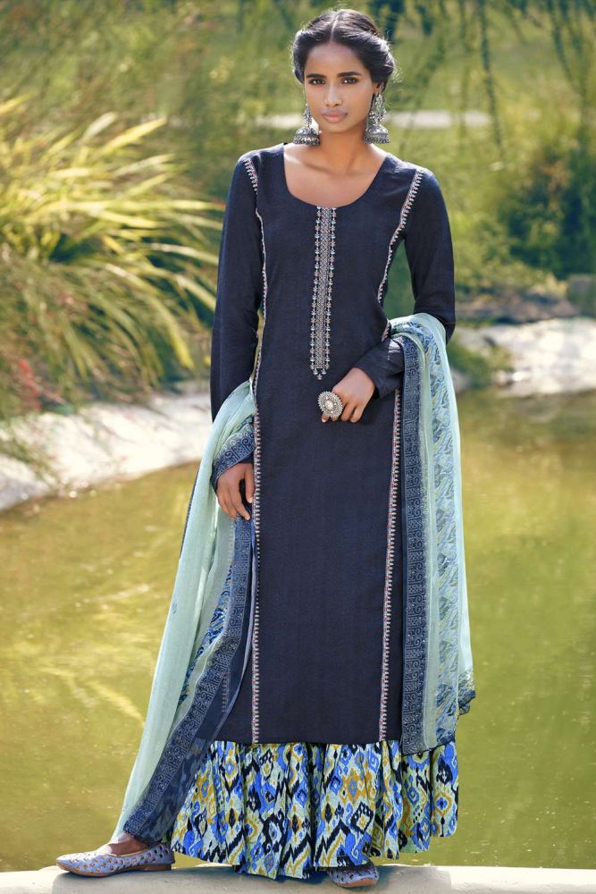 Dark blue palazzo suits hotsell