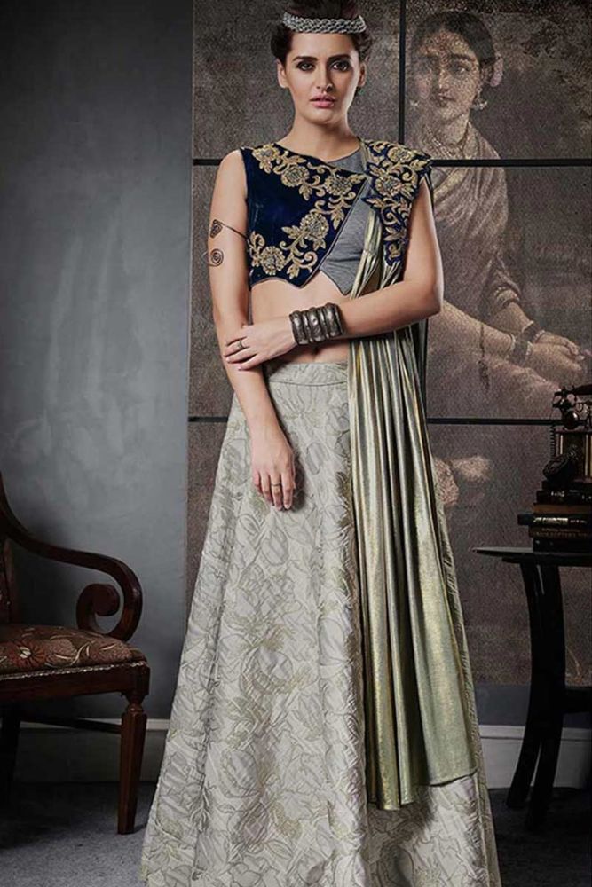 Indo western missalanious dress lehenga