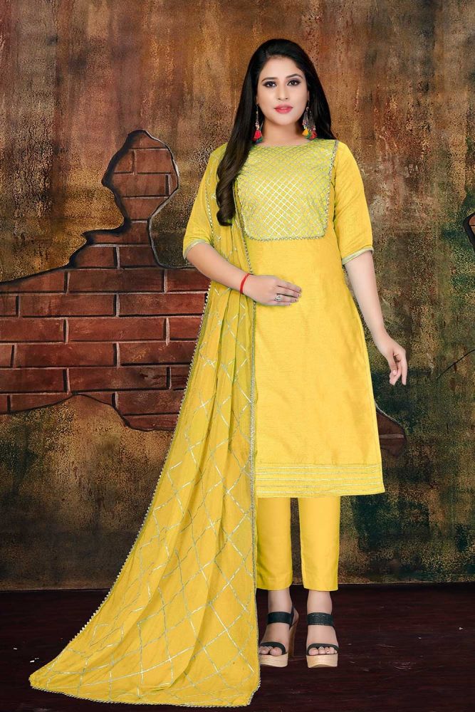 Yellow churidar designs hotsell