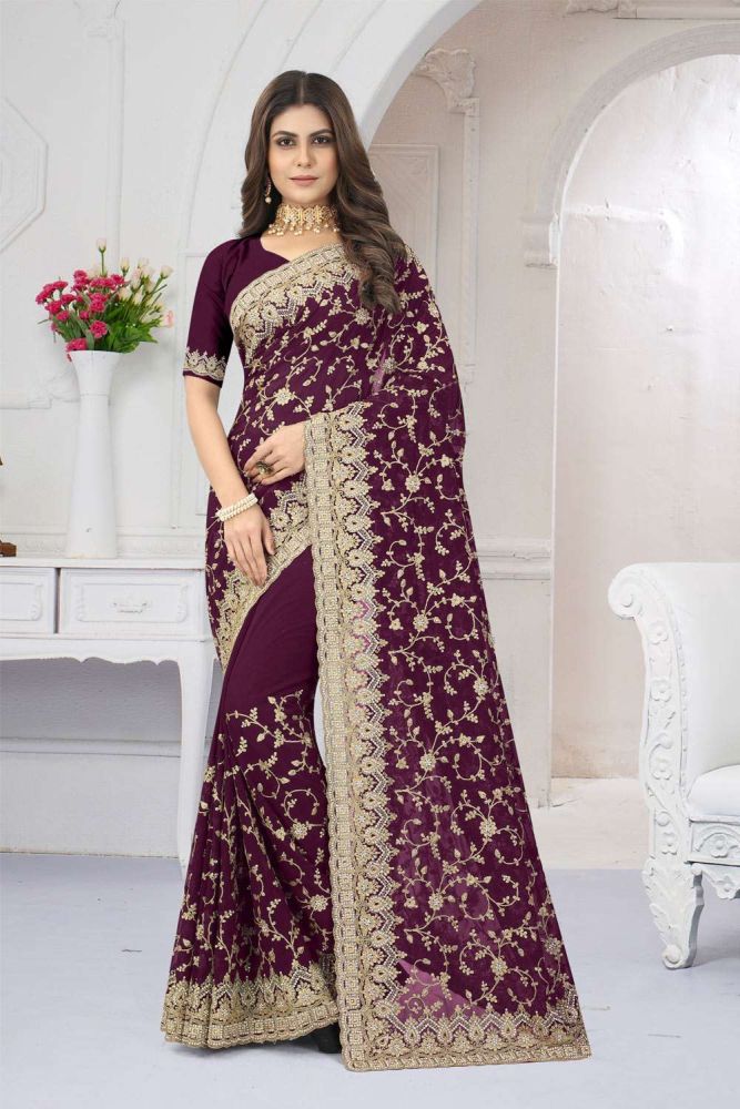 Saree party wear online discount