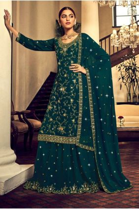 Lehenga style suits online clearance